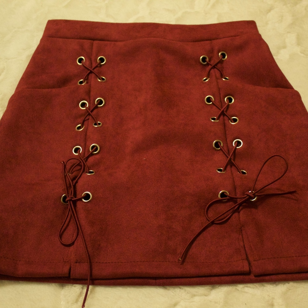Burgundy Skirt